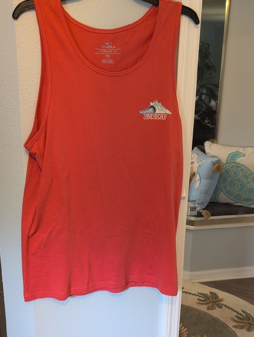 O'Neill Coral-Red Sleeveless Tank Top Brand New